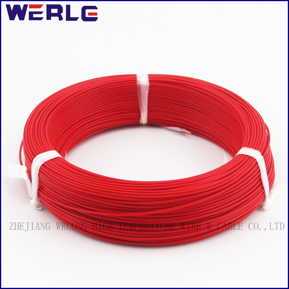 Electrical Cable Af200 FEP Teflon High Temperature Tinned Copper Insulated Wire Red