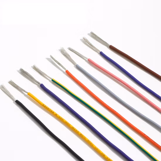 Fil électronique renforcé gainé de nylon T90 isolé en cuivre nu toronné 10AWG 12AWG 14AWG