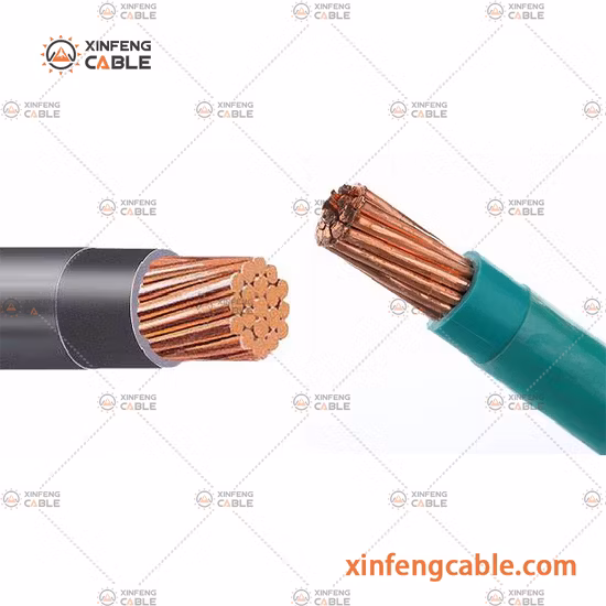 Câble AWG standard Thhn/Thwn marché américain câble en nylon isolé en cuivre PVC fil de maison